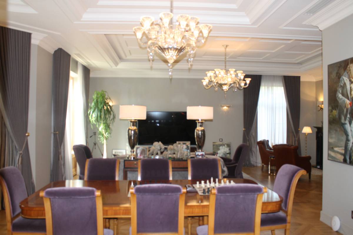 Sala da pranzo Provasi, illuminazionene Baccarat